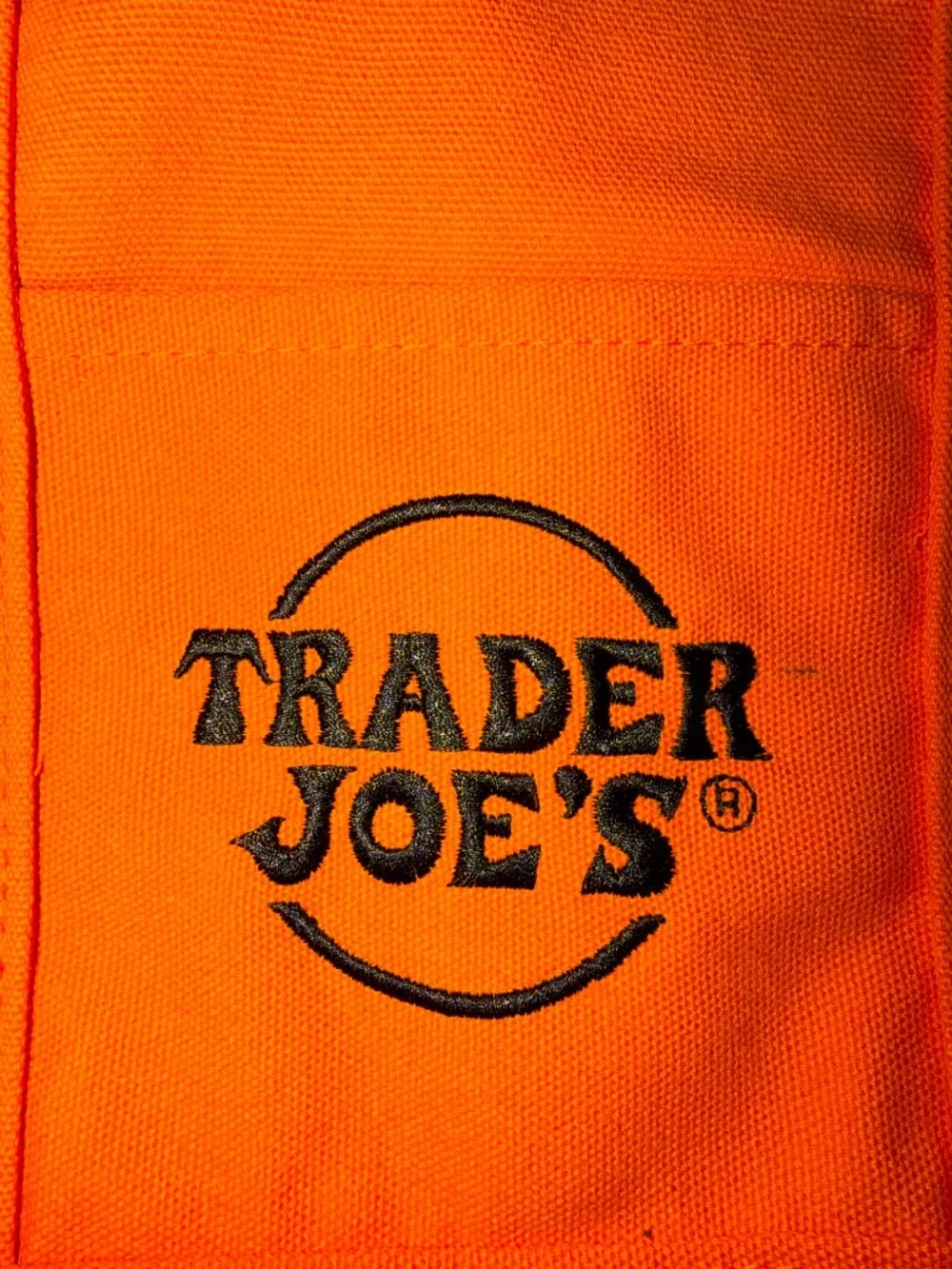 Trader Joe’s Mini Canvas Tote Bag Orange